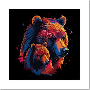 Grizzly Bear Fathers Day Posters and Art